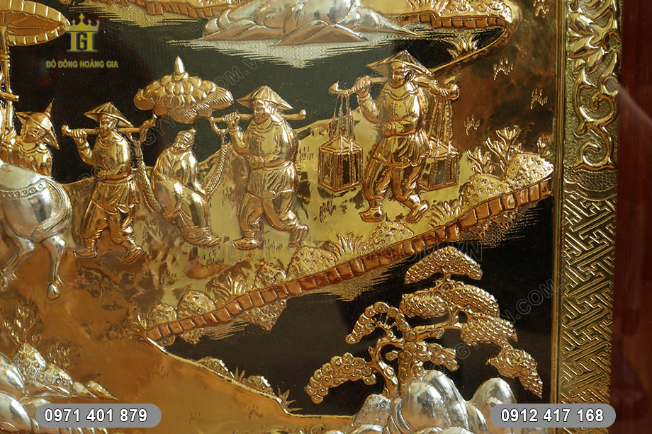 tranh vinh quy b&aacute;i tổ đẹp